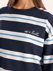 4th & Reckless Blue Shayla Striped Long Sleeve T-shirt - Image 3 of 5