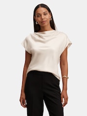 Forever New Cream Reign Cowl Neck Top - Image 1 of 5