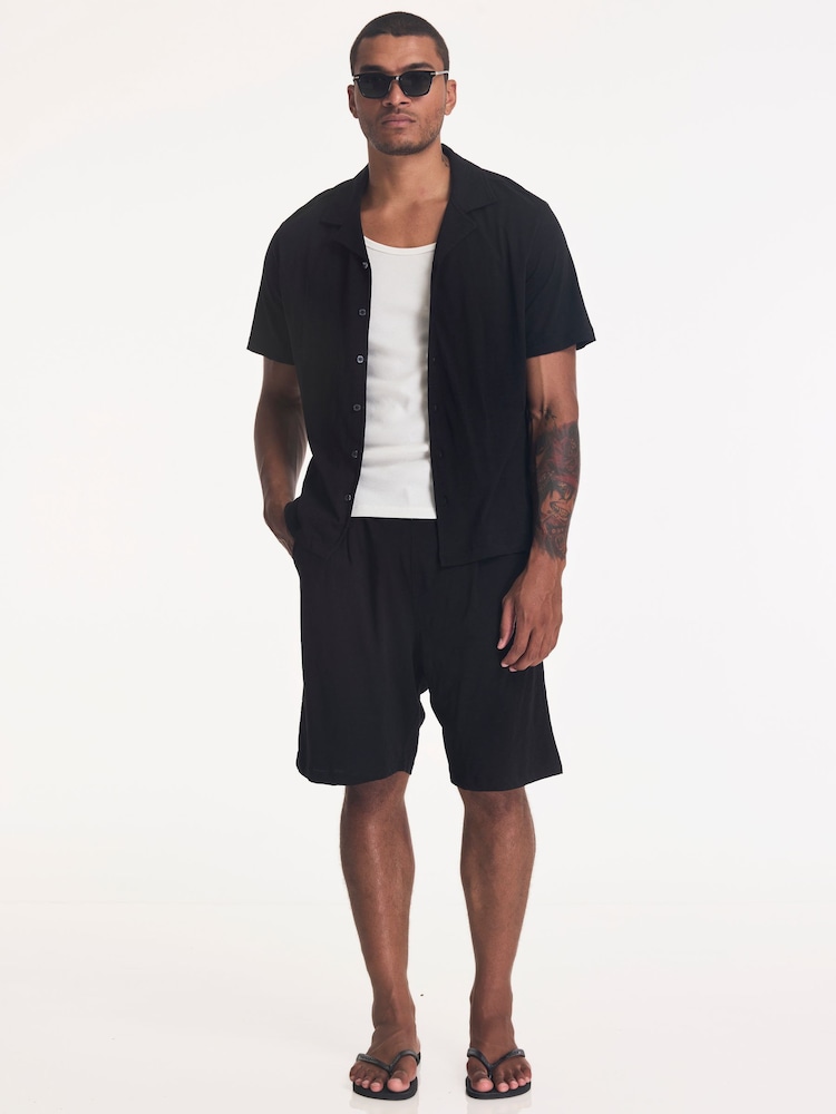 Religion Black Slub Shirt - Image 4 of 4