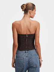 Forever New Brown Lara Lace Corset Top - Image 2 of 5