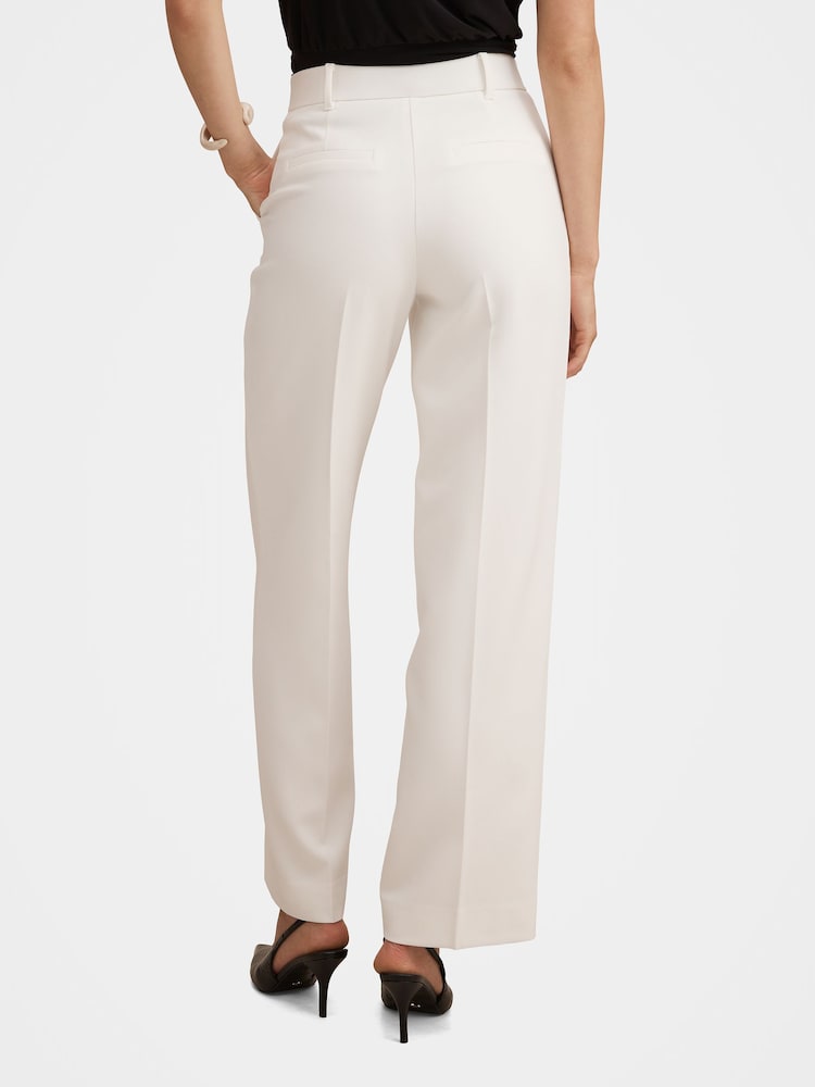 Forever New White Ada Straight Leg Trousers - Image 2 of 5 Forever New White Ada Straight Leg Trousers - Image 2 of 5