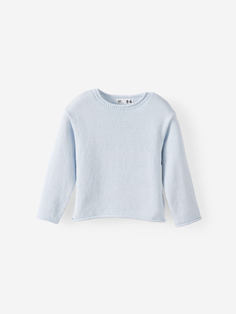 Cotton On Blue Lily Lightweight Knit Jumper - Image 1 of 3 Cotton On Blue Lily Lightweight Knit Jumper - Image 1 of 3