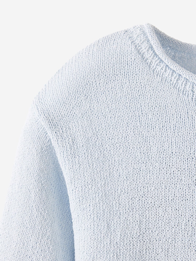 Cotton On Blue Lily Lightweight Knit Jumper - Image 3 of 3 Cotton On Blue Lily Lightweight Knit Jumper - Image 3 of 3