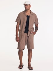 Religion Brown Slub Shirt - Image 4 of 4