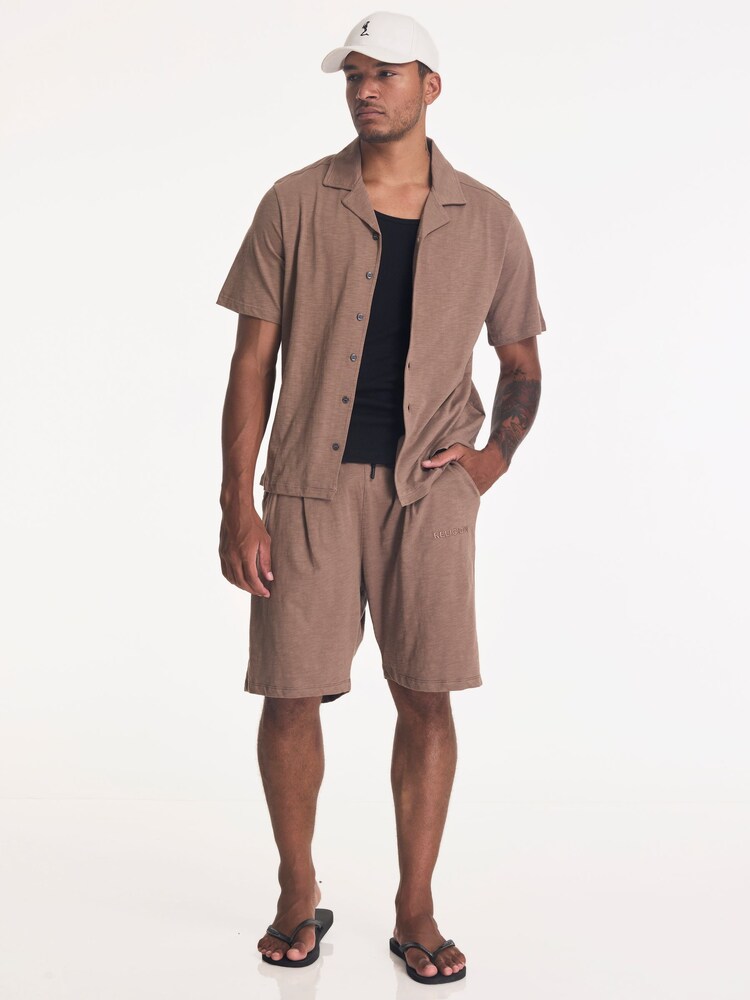 Religion Brown Slub Shirt - Image 4 of 4