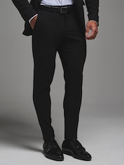 Nero cromato - Tailored Athlete Muscle Fit Tech Suit Trousers - Immagine 1 di 6