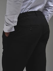 Nero cromato - Tailored Athlete Muscle Fit Tech Suit Trousers - Immagine 6 di 6