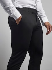 Tailored Athlete Black Muscle Fit Essential Trousers - Image 3 of 7