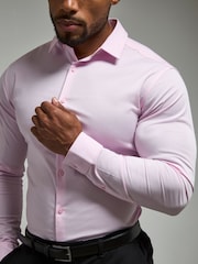 Tailored Athlete Pink Muscle Fit Dress Shirt - Image 4 of 7