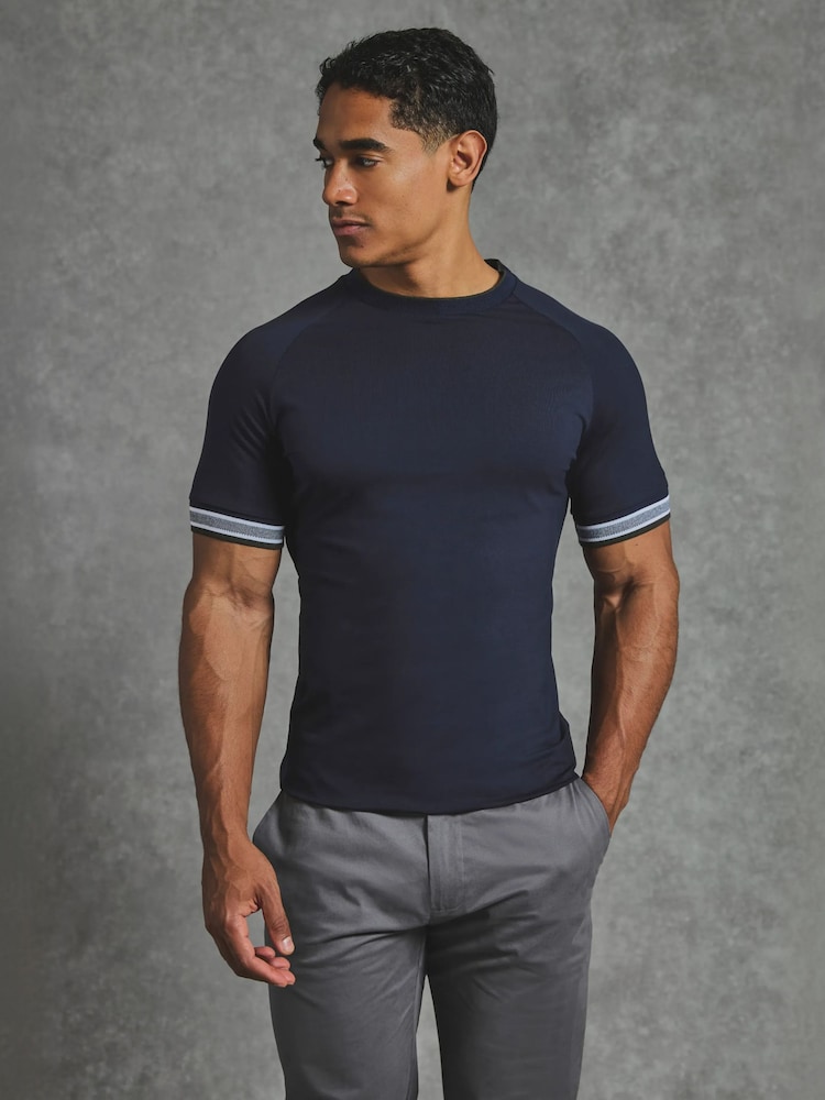 Tailored Athlete Muscle Fit Tipped T-Shirt - Εικόνα 1 του 7