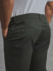 Tailored Athlete Green Muscle Fit Chino Trousers - Image 4 of 7