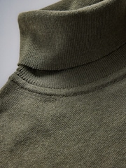 The Set 3 Pack Roll Neck Jumpers With Wool Forest Green  Syrah/Red Ganache/Brown Goat/Beige - Image 12 of 13