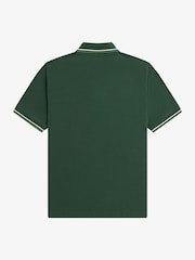 Fred Perry Green Twin Tipped Fred Perry Polo Shirt - Image 2 of 2