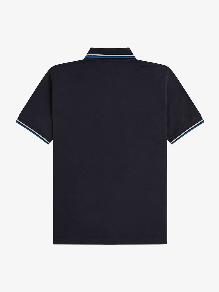 Fred Perry Blue Twin Tipped Fred Perry Shirt - Image 2 of 2
