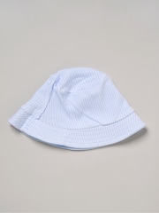 Rock-A-Bye Baby Boutique Blue Whale Printed Romper And Reversible Hat Outfit Set - Image 4 of 4