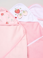 Rock-A-Bye Baby Boutique Hooded Towels And Wash Cloth Set 3 Pack - Image 3 of 3