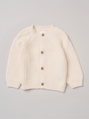 Rock-A-Bye Baby Boutique White Born In 2026 Embroidered Knitted Cardigan - Image 2 of 4