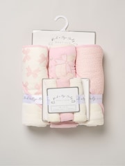 Rock-A-Bye Baby Boutique White Chalk Hooded Towels And Wash Cloth Set 3 Pack - Image 1 of 3