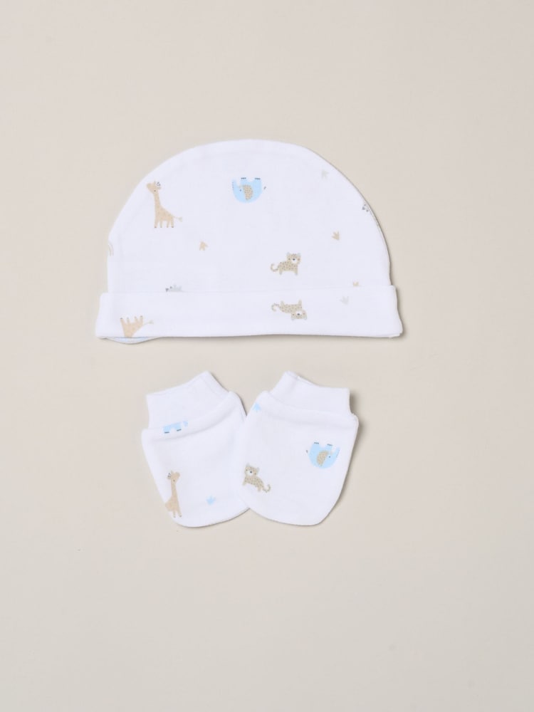 Rock-A-Bye Baby Boutique Rainbow White All-In-One Baby Gift Set 5 Piece - Image 6 of 6