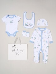Rock-A-Bye Baby Boutique Light Blue All-In-One Baby Gift Set 5 Piece - Image 1 of 5