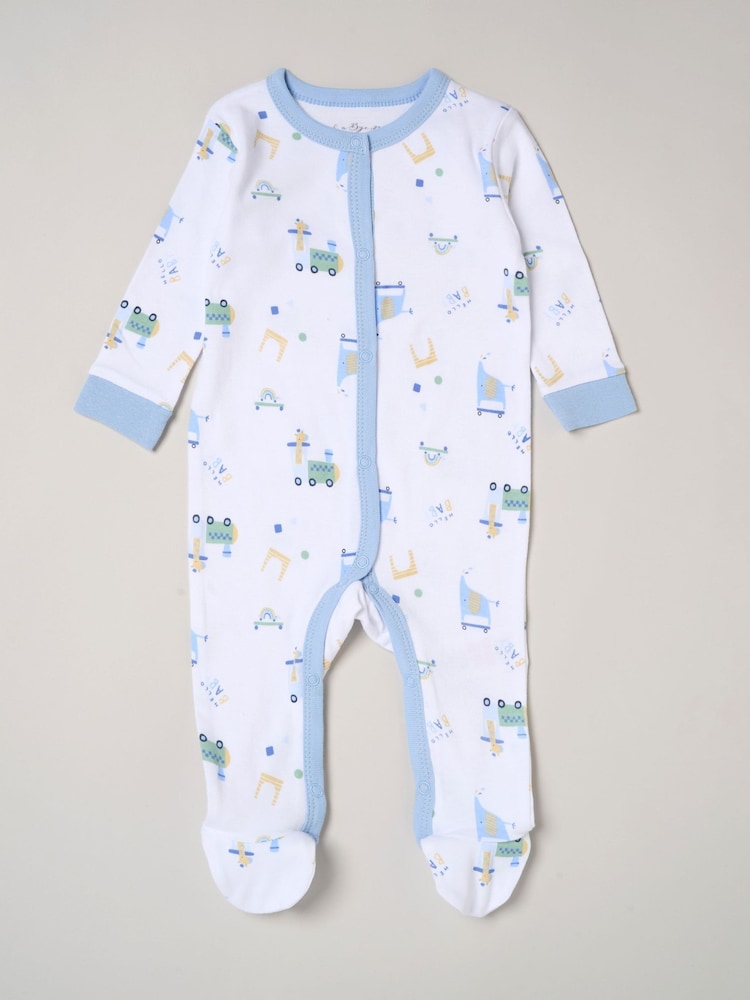 Rock-A-Bye Baby Boutique Light Blue All-In-One Baby Gift Set 5 Piece - Image 2 of 5