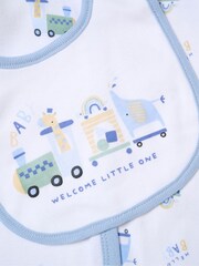 Rock-A-Bye Baby Boutique Light Blue All-In-One Baby Gift Set 5 Piece - Image 4 of 5