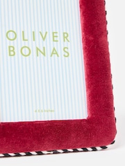 Oliver Bonas Burgundy Dulce Velvet Photo Frame 6x4" - Image 3 of 4