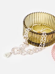 Oliver Bonas Pink Domed Glass Jewellery Box - Image 3 of 4