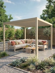 Maze Latte Jupiter Frame Pergola 3x3m - Image 3 of 4