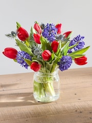 Arena Flowers Spring Promise Tulip and Hyacinths Valentines Fresh Flower Bouquet - Image 1 of 4