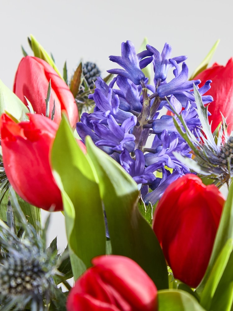 Arena Flowers Spring Promise Tulip and Hyacinths Valentines Fresh Flower Bouquet - Image 2 of 4