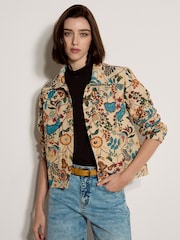 Apricot Blue Novelty Tapestry Floral Jacket - Image 2 of 4