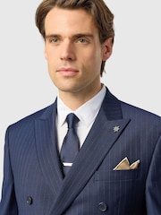 Ted Baker Tailoring Chalk Stripe Blue Jacket - Image 5 of 6