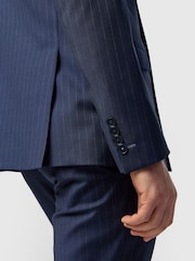 Ted Baker Tailoring Chalk Stripe Blue Jacket - Image 6 of 6