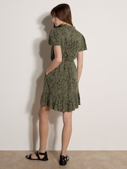 Apricot Scattered Squares Shirt Mini Dress - Image 3 of 3