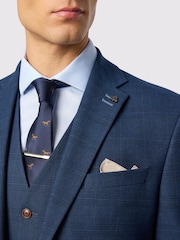 Antique Rogue Blue Maddoc Check Suit Jacket - Image 4 of 5