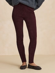 Rojo burdeos - Leggings de pana - Imagen 3 de 8