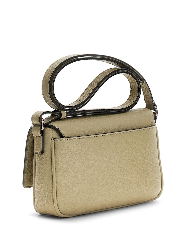 Guess Green Isola Convertible Cross-Body Flap Bag - Image 2 of 4 Guess Green Isola Convertible Cross-Body Flap Bag - Image 2 of 4