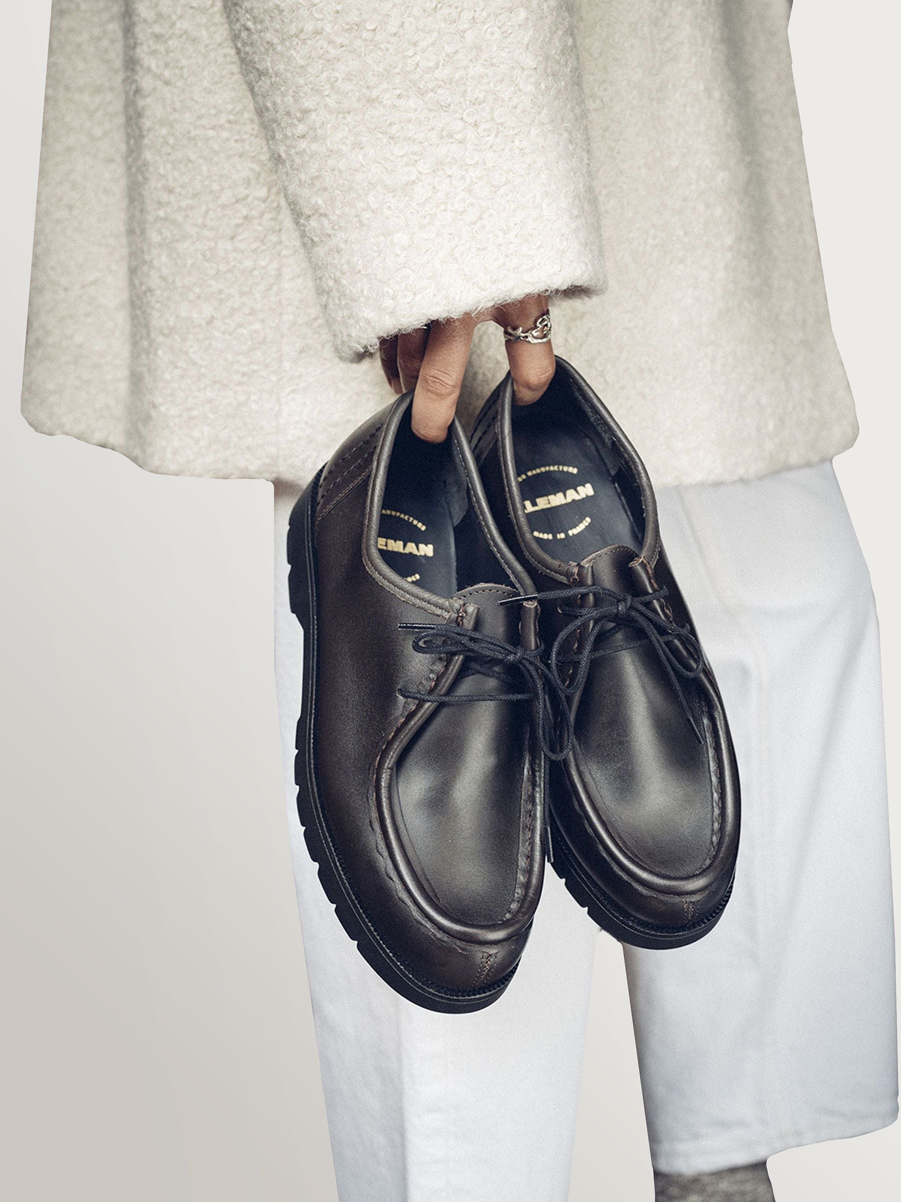 Buy KLEMAN Black Padror Leather Shoes from Next USA
