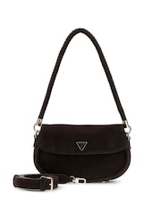 Guess Brown Danya Flap Shoulder Bag - Image 1 of 4