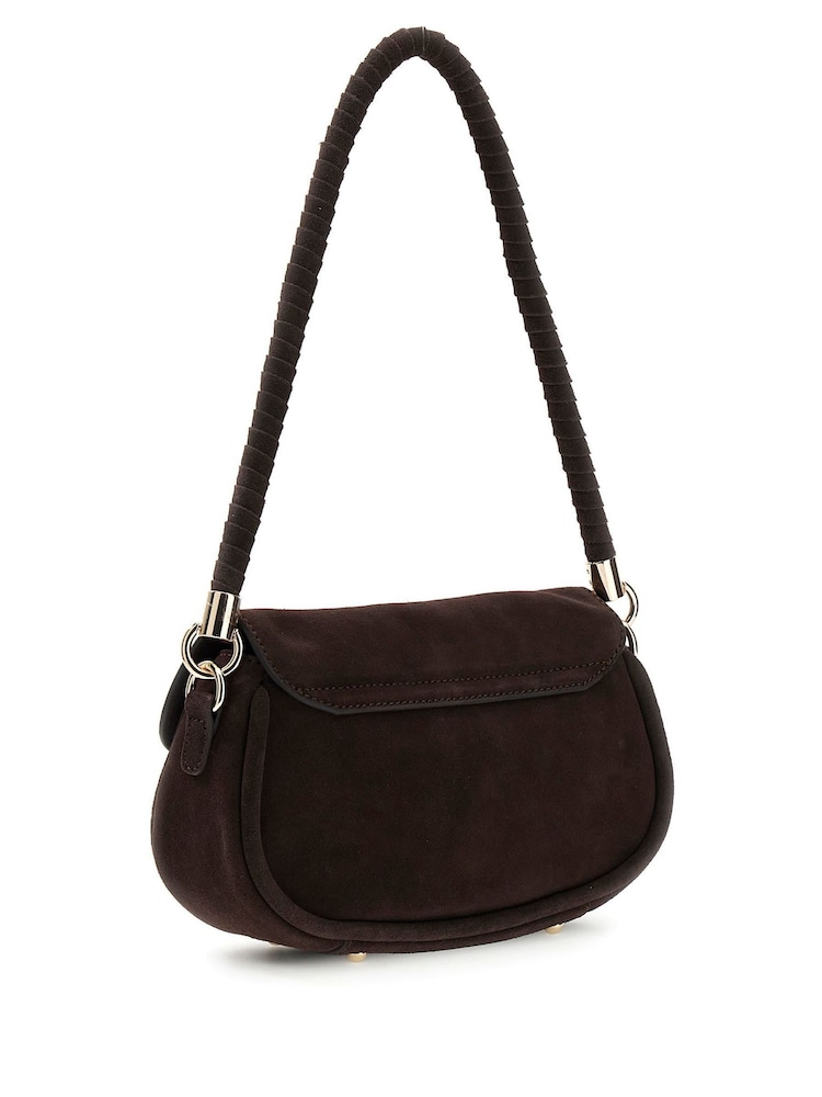 Guess Brown Danya Flap Shoulder Bag - Image 2 of 4 Guess Brown Danya Flap Shoulder Bag - Image 2 of 4