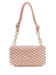 Guess Pink Tessi Flap Shoulder Bag - Image 1 of 4