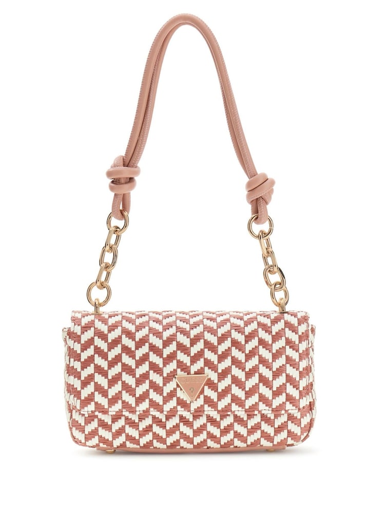 Guess Pink Tessi Flap Shoulder Bag - Image 1 of 4