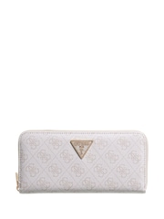 Guess White Laurel II Slg Large Zip Around Purse - Image 1 of 4