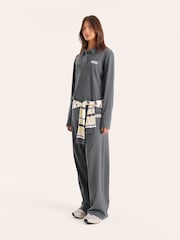 4th & Reckless Grey Liliana Lounge Rib Polo Top - Image 5 of 5