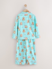 Teal Blue Capybara Jersey Button Through Pyjamas (3-16yrs) - Image 2 of 4