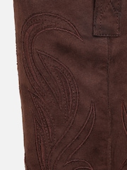Simmi London Brown Sammy Embroidered Western Boots - Image 4 of 4