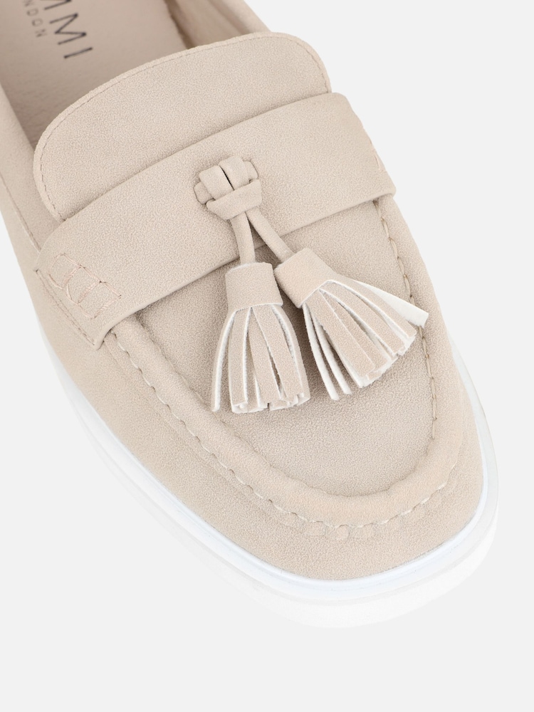 Simmi London White Hattie Tassel Loafers - Image 4 of 4