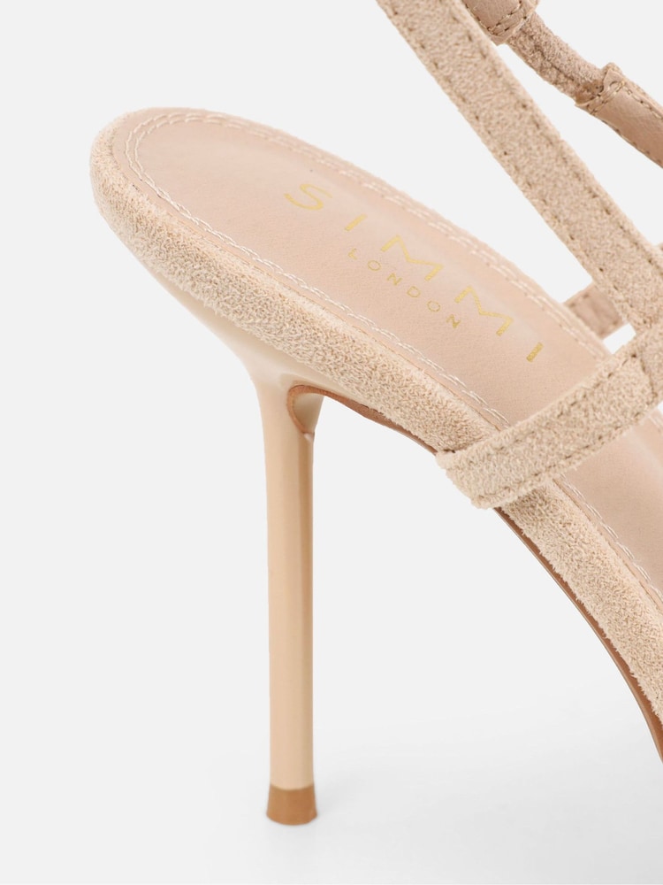 Simmi London Cream Kandy Slingback Court Shoes - Image 5 of 5