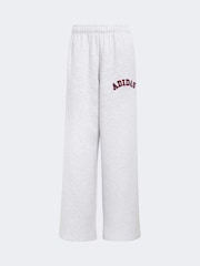 adidas Grey Fleece Wide Leg Joggers - Image 6 of 6